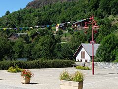 L'espace Roger-Barre, à l'entrée du village.