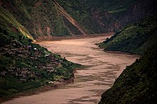 The Jinsha, "Golden Sands River", in Yunnan