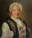 Porträtt från ca 1760 av Totties hustru, Maria Arfwedson. Okänd målare.