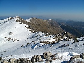 La cime du Cheiron en hiver.