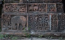 Terracotta relief in Rameshwar temple