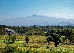 Gunung Kenya yang dapat dilihat dari Nyeri.