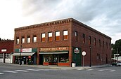 Republic Drug Store in right half of Slagle Building