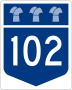 Highway 102 marker