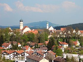 Schongau et le Hoher Peissenberg.