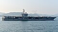 雷根號參加韓國海軍觀艦式，2015年10月