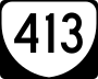 State Route 413 marker