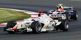 2008年GP2シルバーストンラウンドにおいてヴィタリー・ペトロフが駆るカンポスグランプリのマシン（GP2/08）