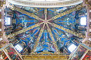 Angels playing music by Leocadio da San Paolo and Francesco Pagano, ceiling painting above the altar in the Cathedral of Valencia, 1474