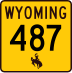 Wyoming Highway 487 marker