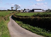 Westacott, a farm seen along the lane from Filleighmoor Gate to Patchel Cross.