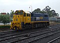 Locomotiva G26C Australiana X41 em pátio da Pacific National.