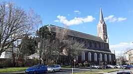 Façade nord de l'église Saint-Nicolas.