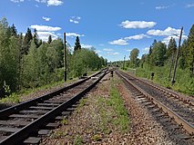 Чётная горловина станции. Мост.