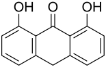 Strukturformel von Dithranol