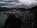 Salzburg, as shown from the heights overlooking the city. I never got to go up this high there!