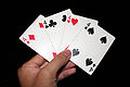 4 playing cards