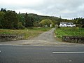 The rear of the inn, seen from the A815, which runs beside the eastern shore of Loch Eck