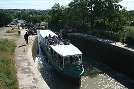 Fonserannes Lock on the Canal du Midi