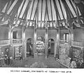 Interior of Billings Library (1883), Burlington, Vermont.