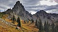 Peak 6708 (left) and Chinook Peak from north