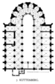 Église Ste-Barbe à Kutná Hora, République tchèque : il s'agit du chœur d'une église qui n'a pas été terminée. On y compte cinq vaisseaux.