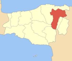 Localização de Culúcona na unidade regional de Retimno