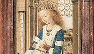 Detail of Catherine of Alexandria in the Dresden Triptych