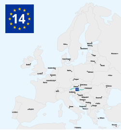 Az EuroVelo 14 nyomvonala