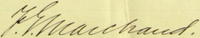 Signature de Félix-Gabriel Marchand