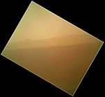 Curiosity's first color image of the Martian landscape (August 6, 2012)