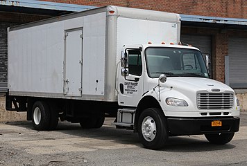 A Freightliner box truck