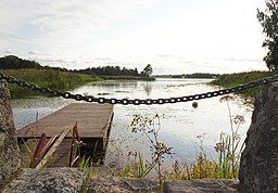 Hedenlundasjön sedd från Hedenlunda brygga