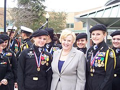 Ginny Brown-Waite with NJROTC