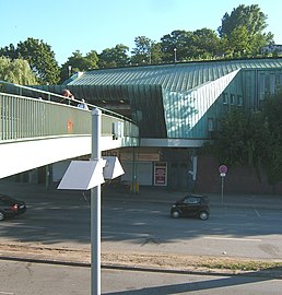 The station's entrance