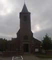 The church of Ottergem front view