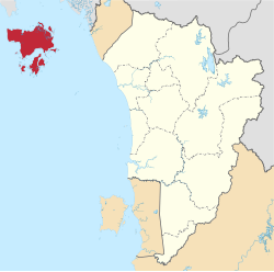 Location of Langkawi in Kedah