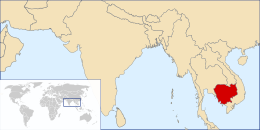 Repubblica Khmer - Localizzazione