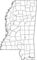 Location of Bay Springs, Mississippi