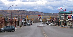 Milha 0 da Alaska Highway em Dawson Creek