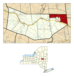 Location within Montgomery County and the state of New York.