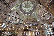 Interior of Sultan Ahmed Mosque, Istanbul (early 17th century)