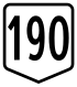 Route 190 shield