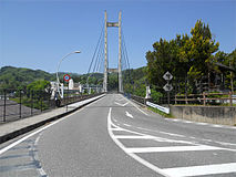 阿南町と泰阜村境界の南宮大橋