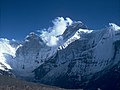 Nanda Devi north face viewed from Deo Damla approach valley