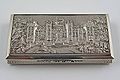 Silver Castle-top card case showing Windsor Castle c1838