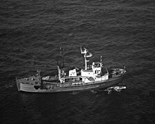 Soviet Navy Project 07452 experimental vessel OS-572 (de facto reconnaissance vessel)