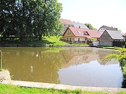 A pond in the centre of Onomyšl