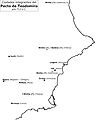 Ciudades integrantes del pacto de Teodomiro, año 713