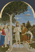 9. The Baptism of Christ by Piero della Francesca (National Gallery)